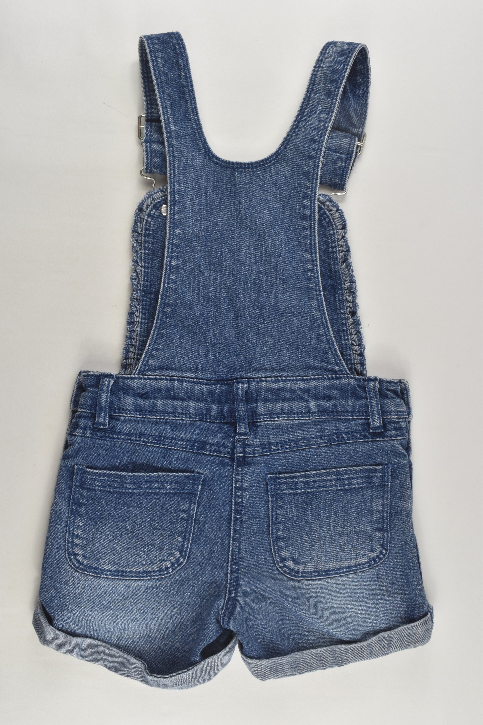 H&T Size 4 Stretchy Short Denim Overalls