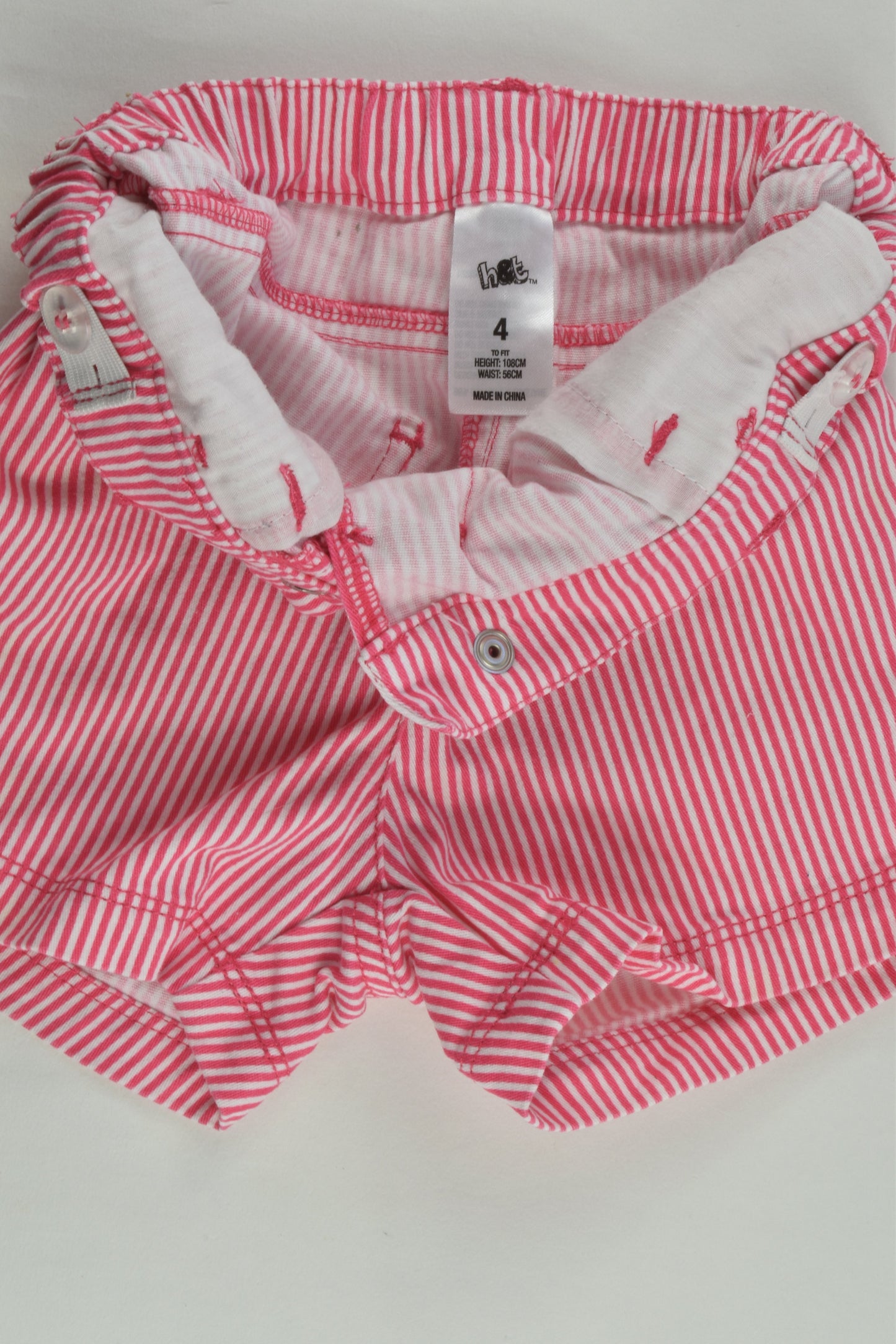 H&T Size 4 Stretchy Striped Shorts