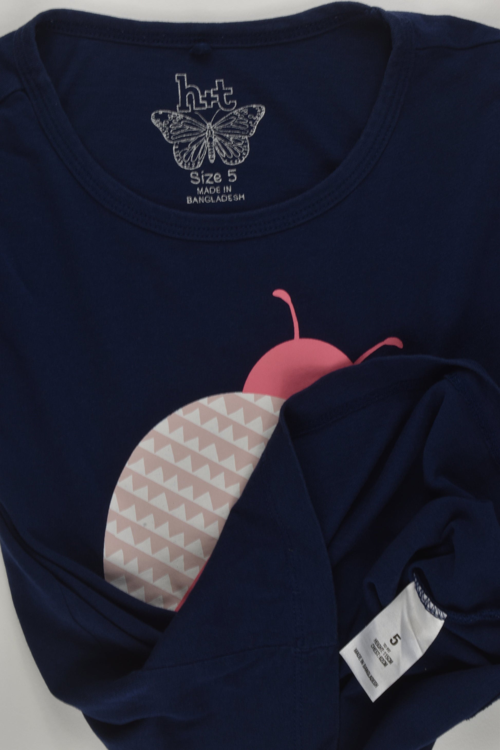 H&T Size 5 Ladybug Top