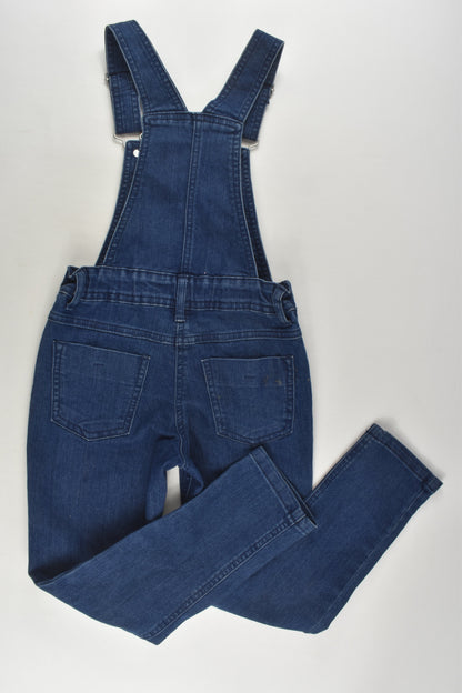 H&T Size 6 Stretchy Denim Overalls