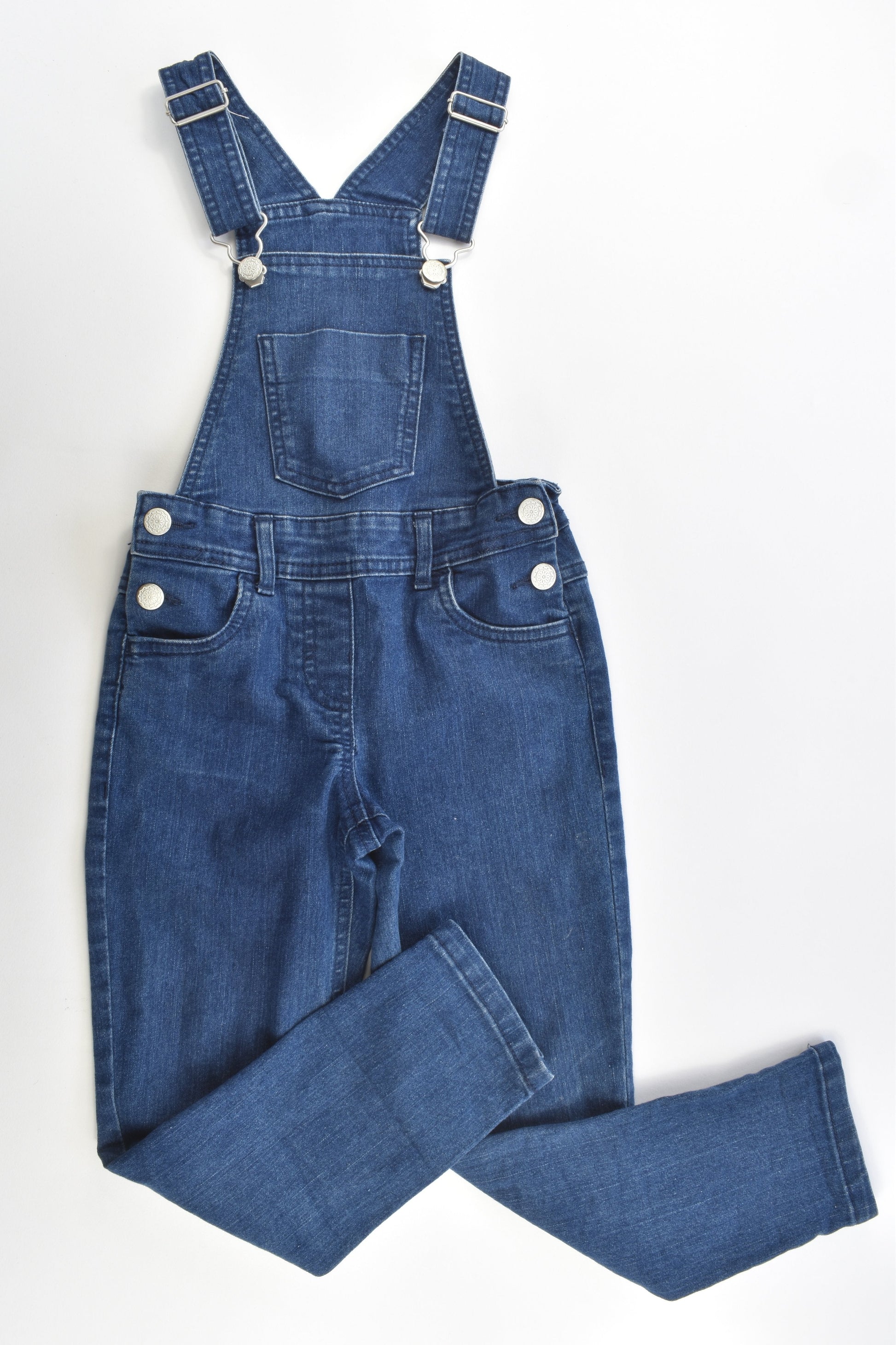 H&T Size 6 Stretchy Denim Overalls