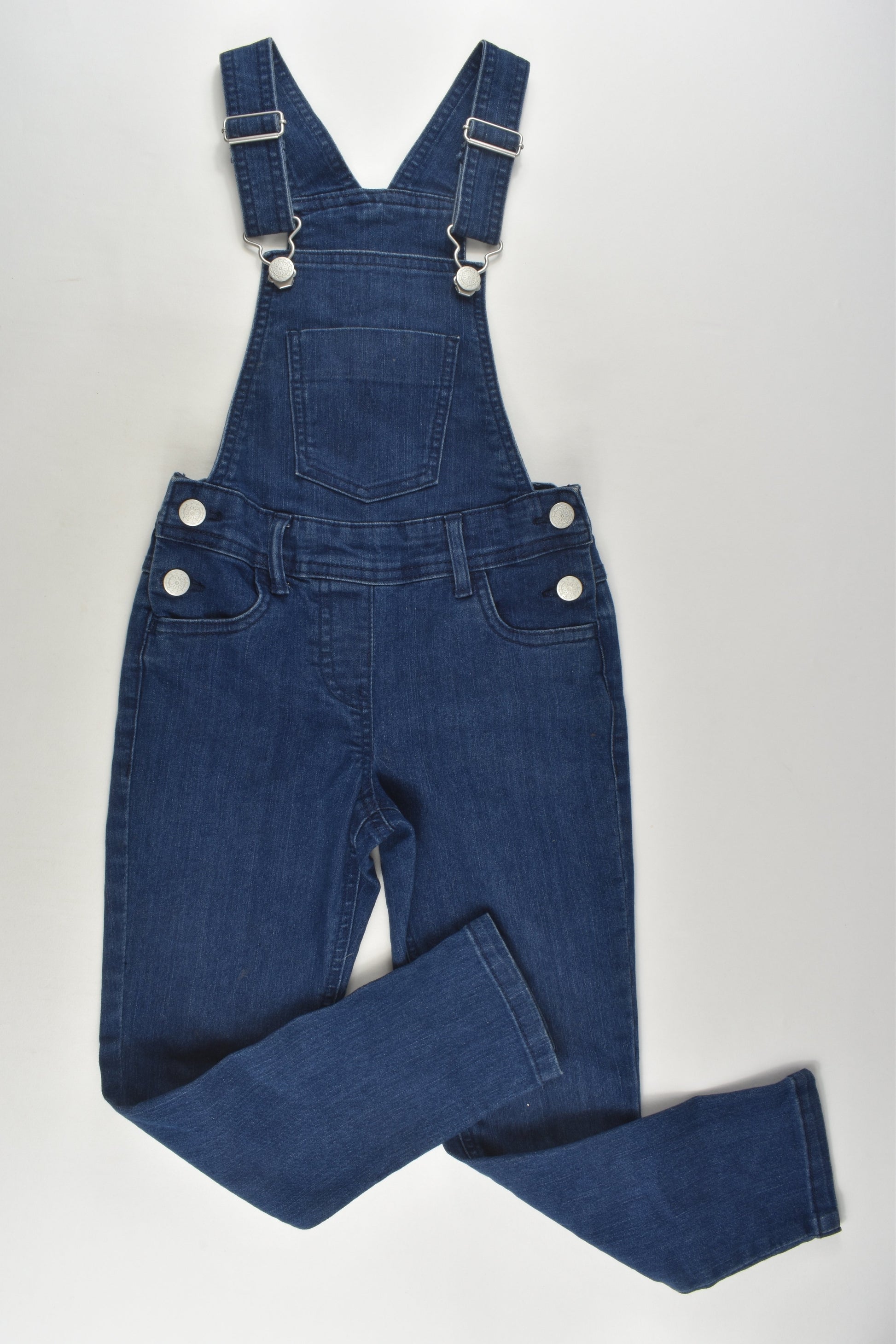 H&T Size 6 Stretchy Denim Overalls