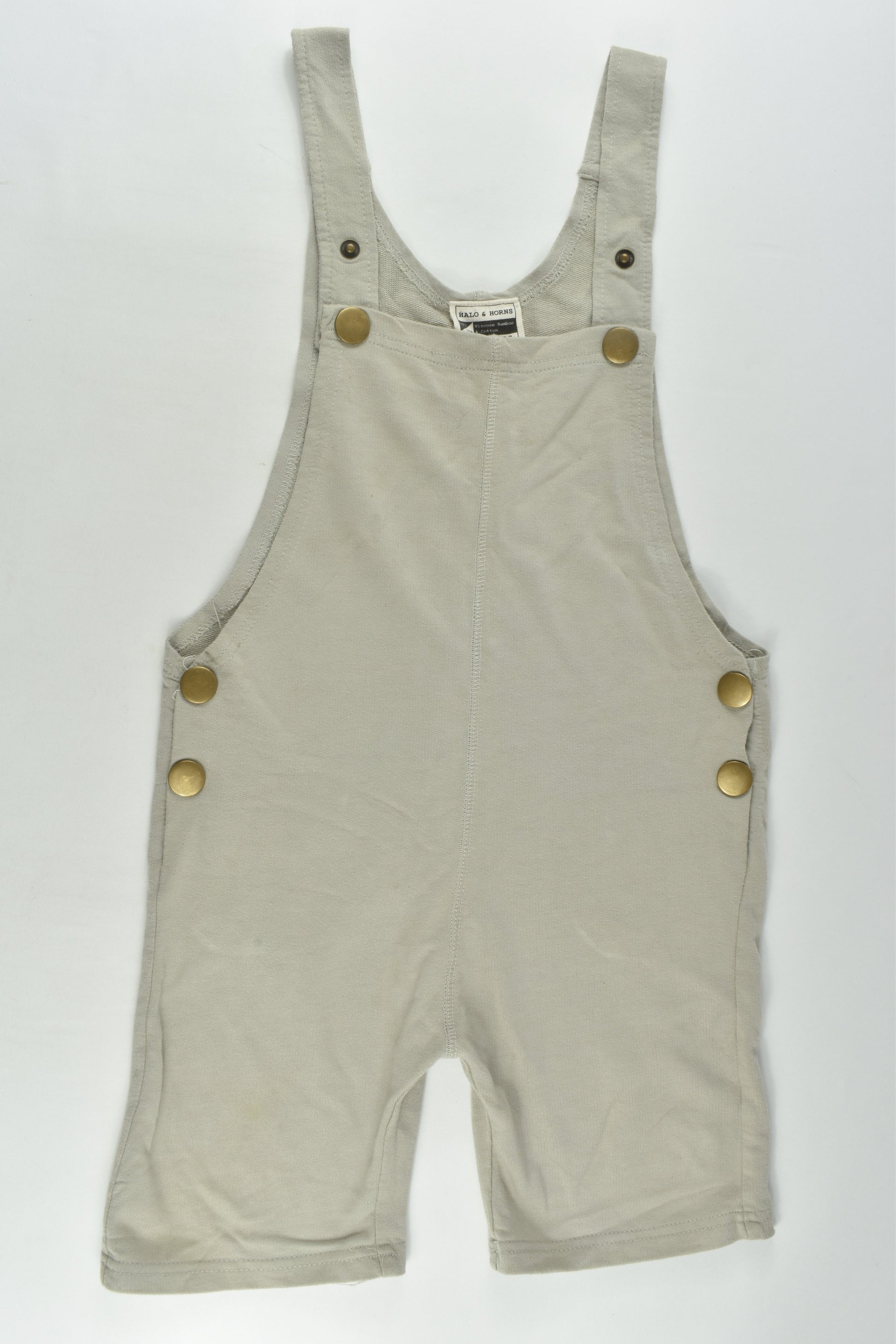 Halo & Horns Size 3-4 Bamboo Blend Overalls