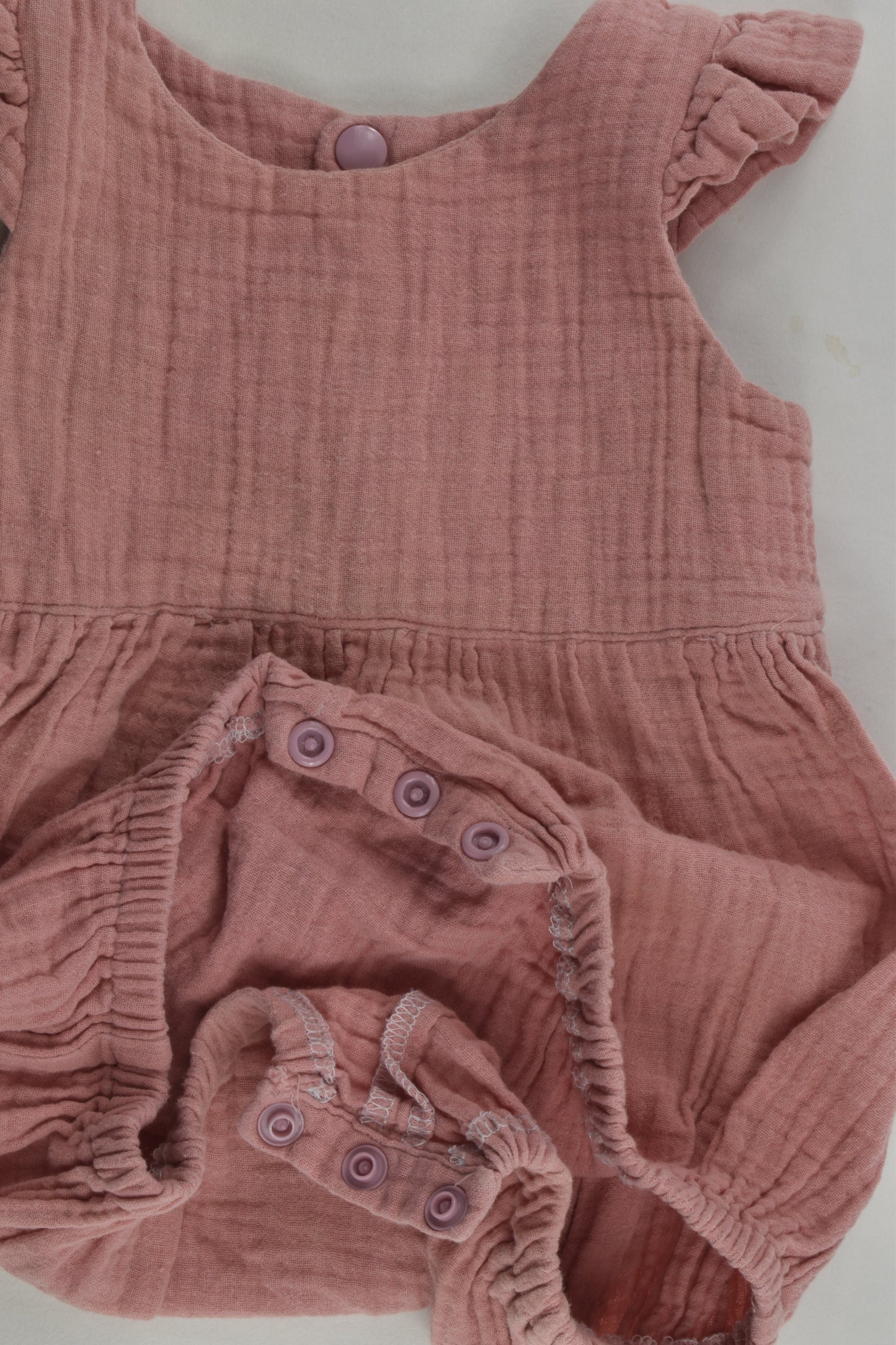 Handmade Size 0 Muslin Romper