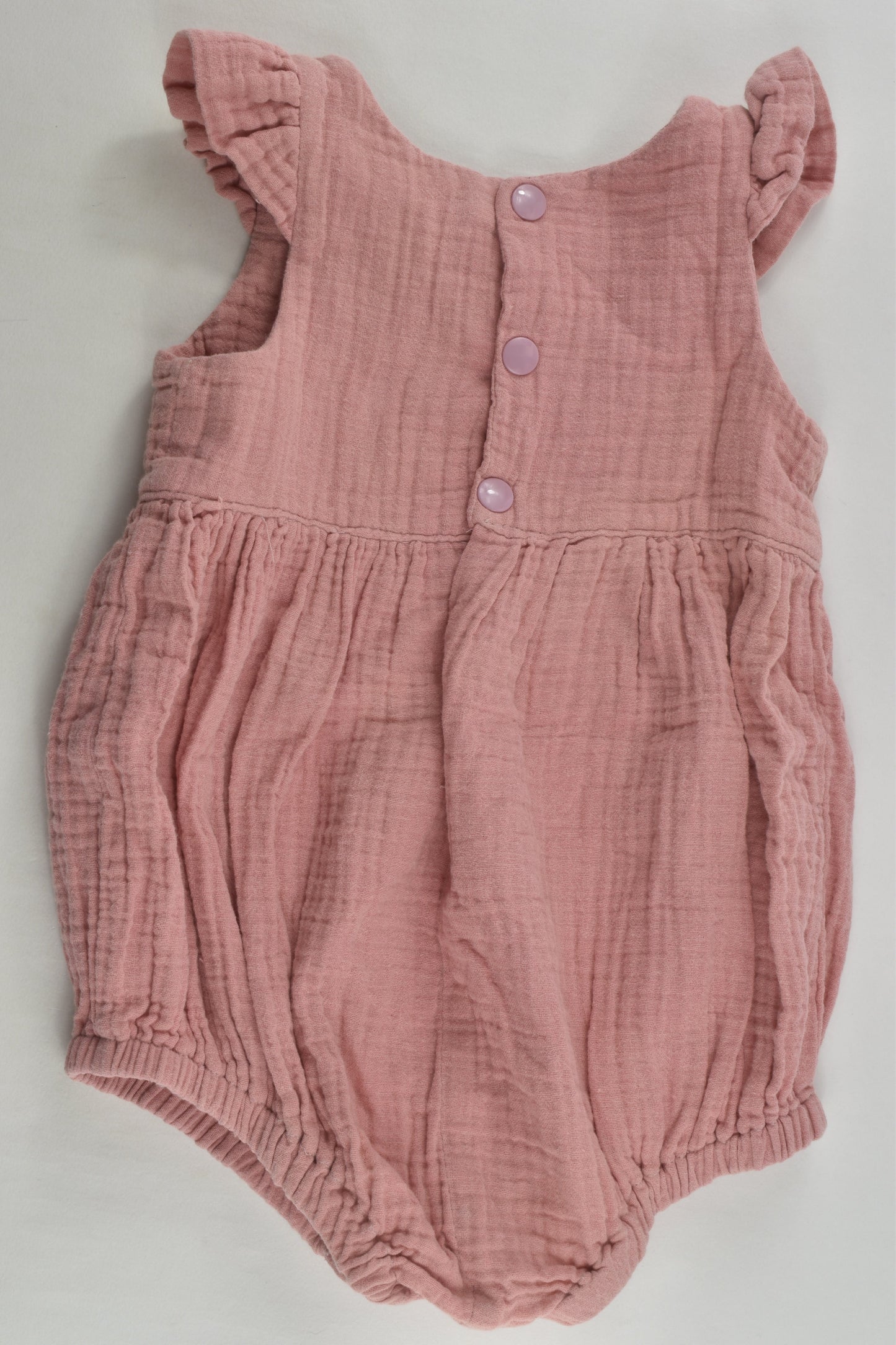 Handmade Size 0 Muslin Romper