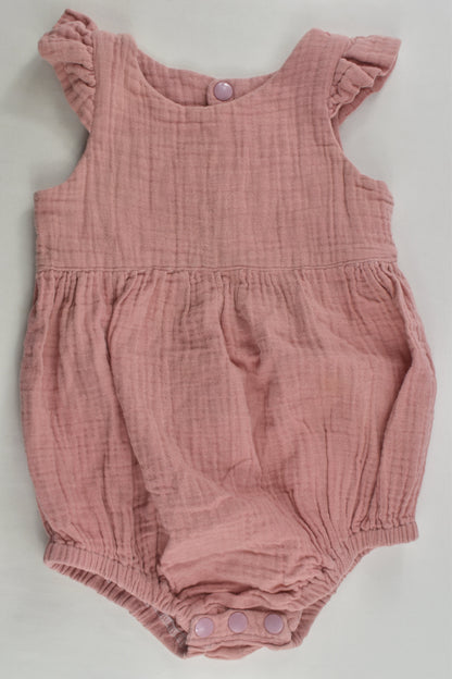 Handmade Size 0 Muslin Romper