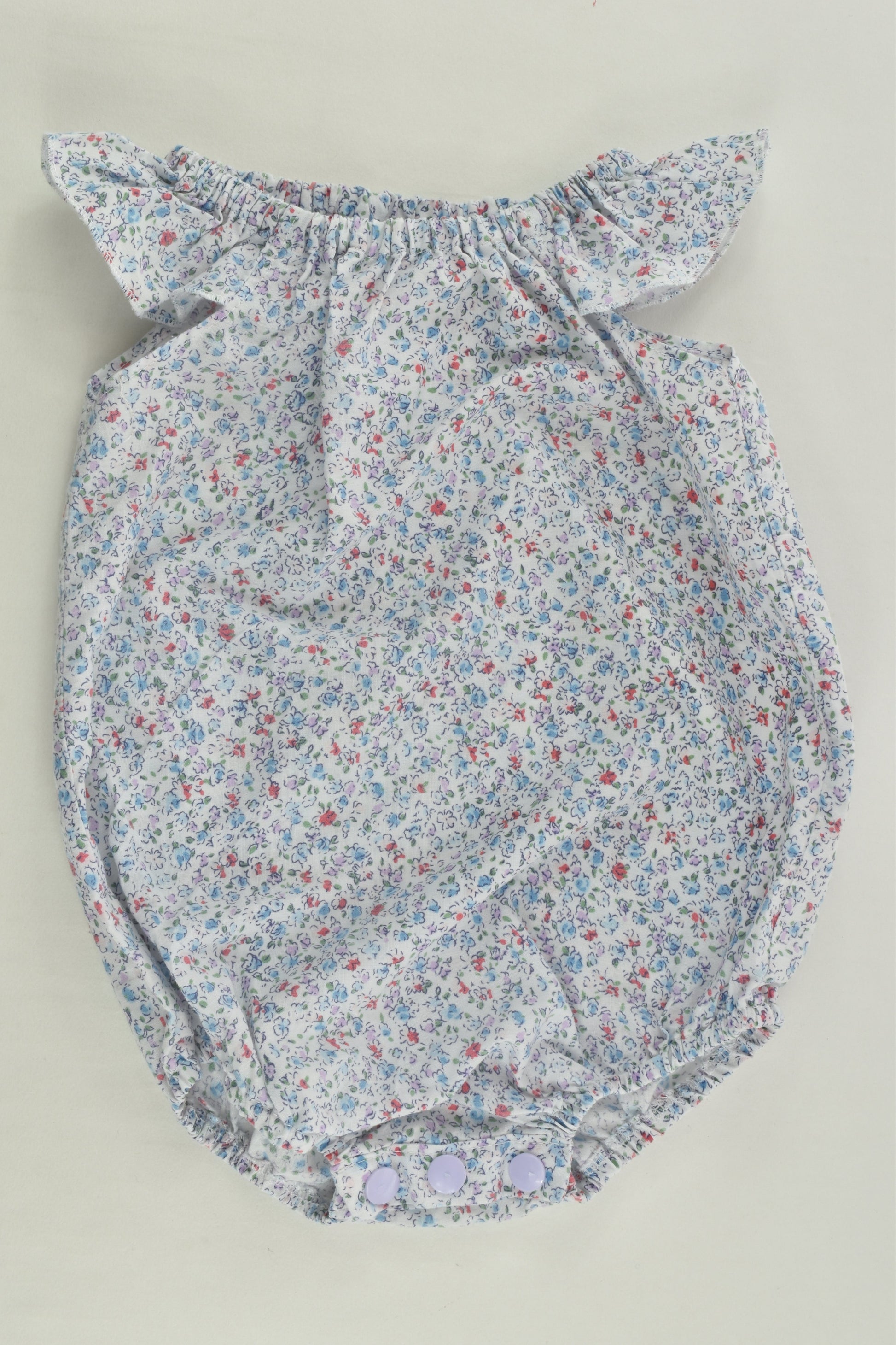 Handmade Size 00 Floral Romper