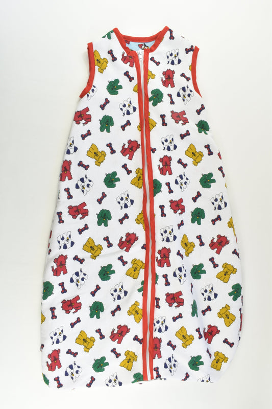 Handmade Size 000-00 (0-6 months) Approx 2.5 Tog Dogs Sleeping Bag with Penguin Fleece Lining