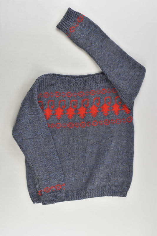 Handmade Size 2-3 Knitted Jumper