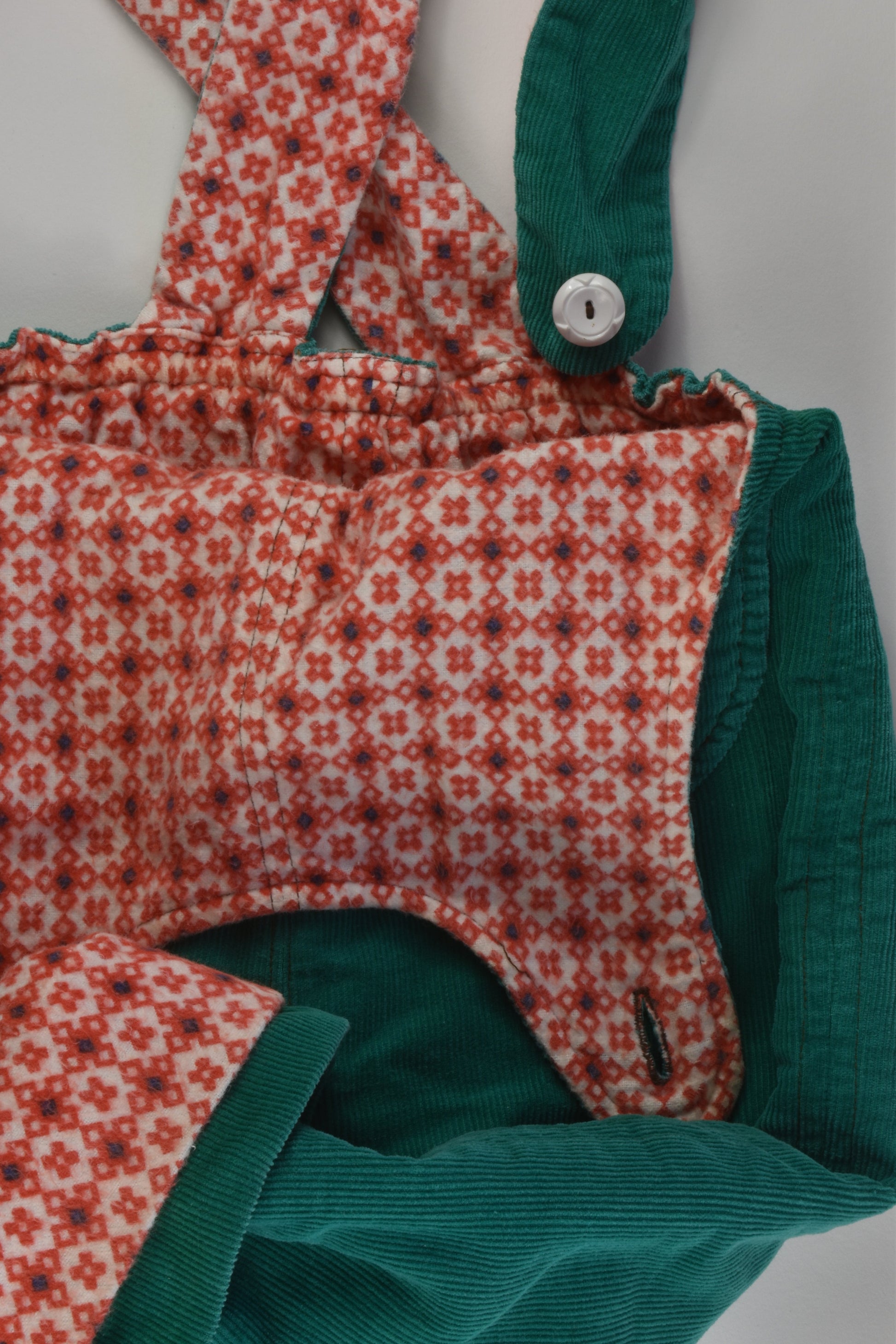 Handmade Size 2-3 Lined Cord Overalls