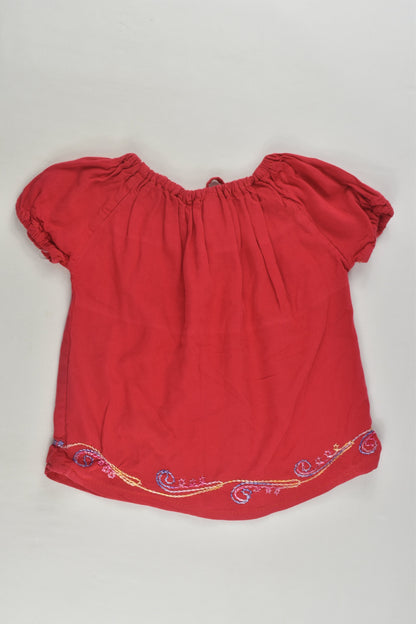 Handmade Size 2 Embroidery Blouse