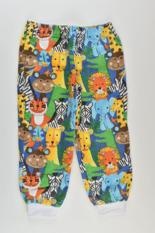 Handmade Size 2 Flannel Animal Pants