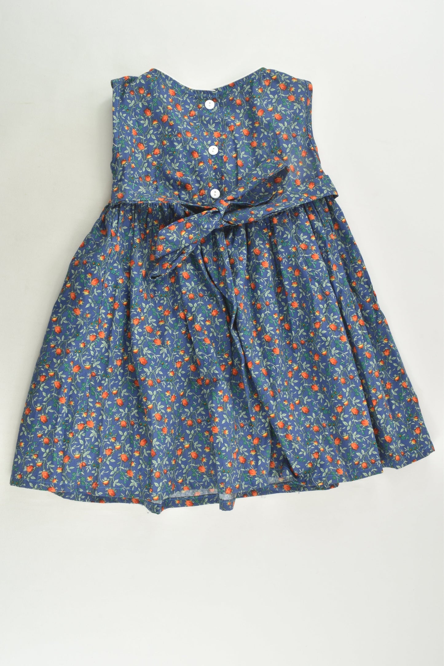 Handmade Size 2 Floral Smocked Dress