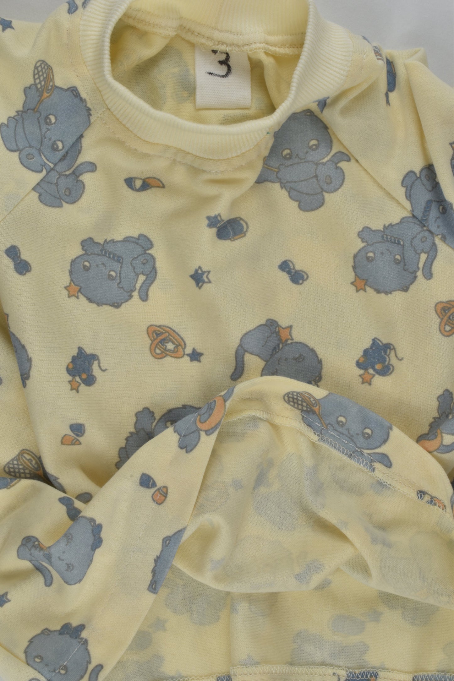 Handmade Size 3 Retro Print Sweater