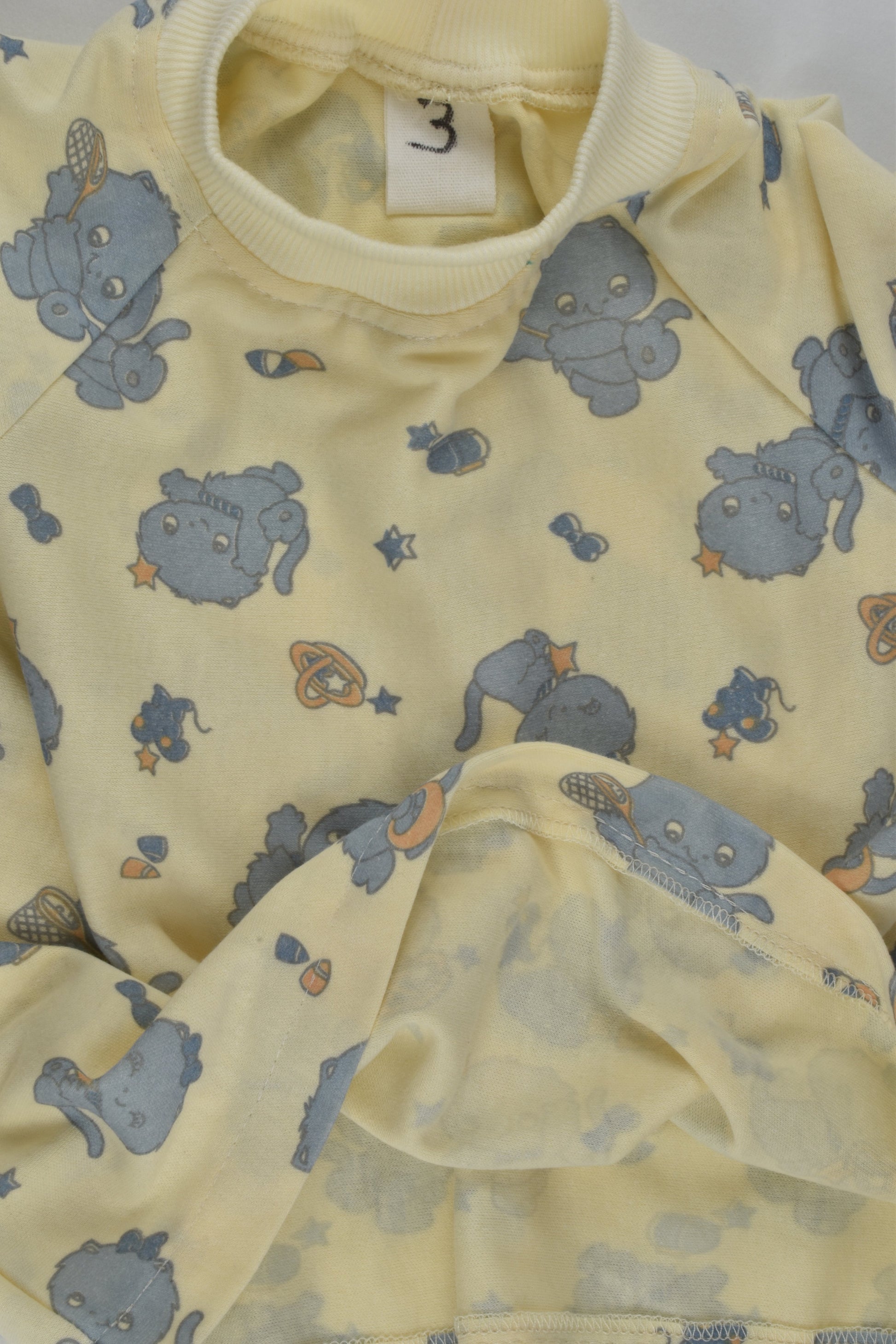 Handmade Size 3 Retro Print Sweater
