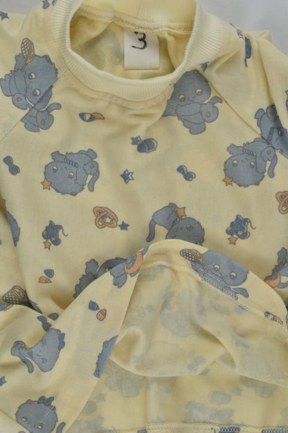 Handmade Size 3 Retro Print Sweater