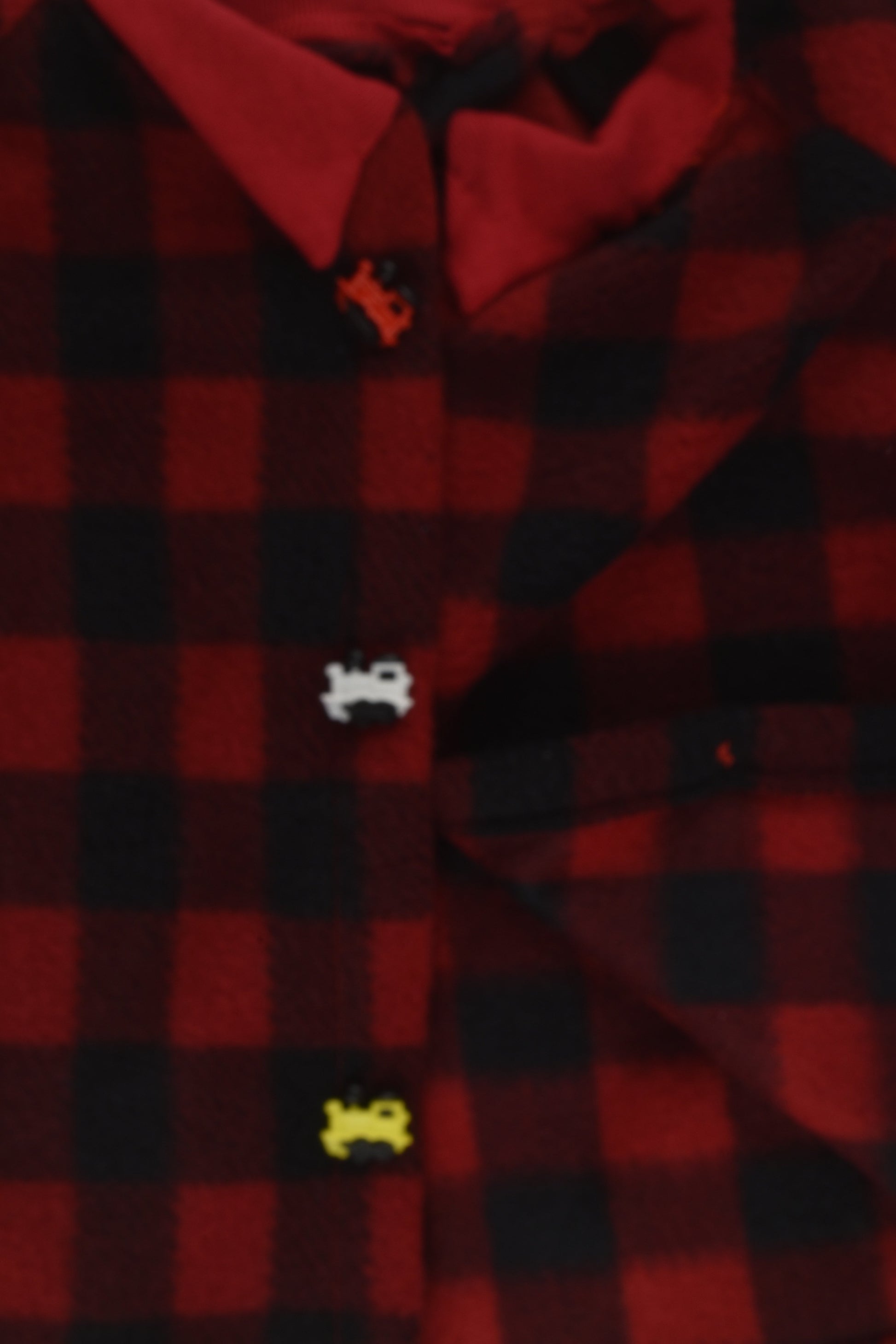 Handmade Size 3 Train Buttons Fleece Jumper