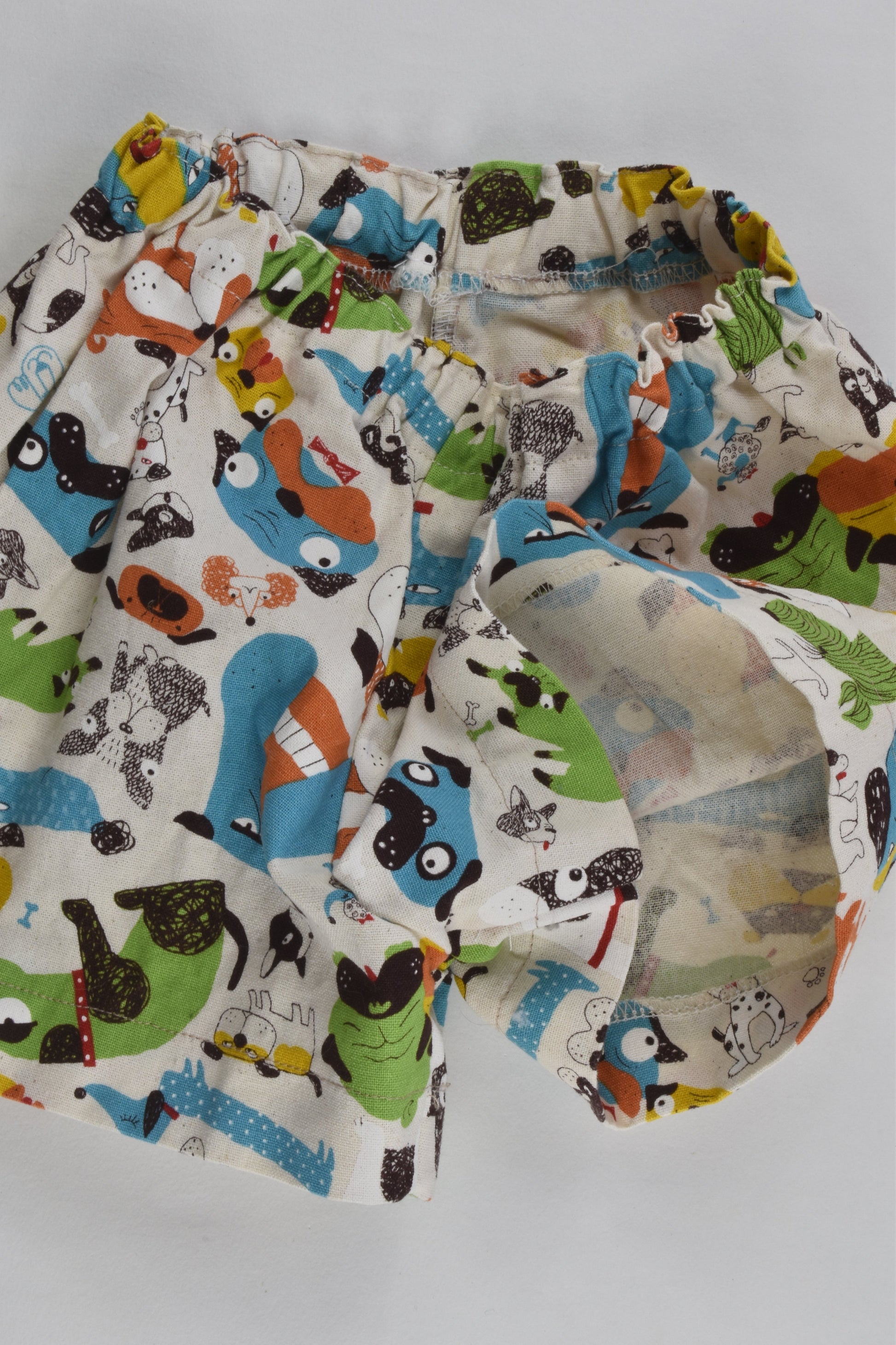 Handmade Size approx 0-1 Dogs Linen-feel Shorts