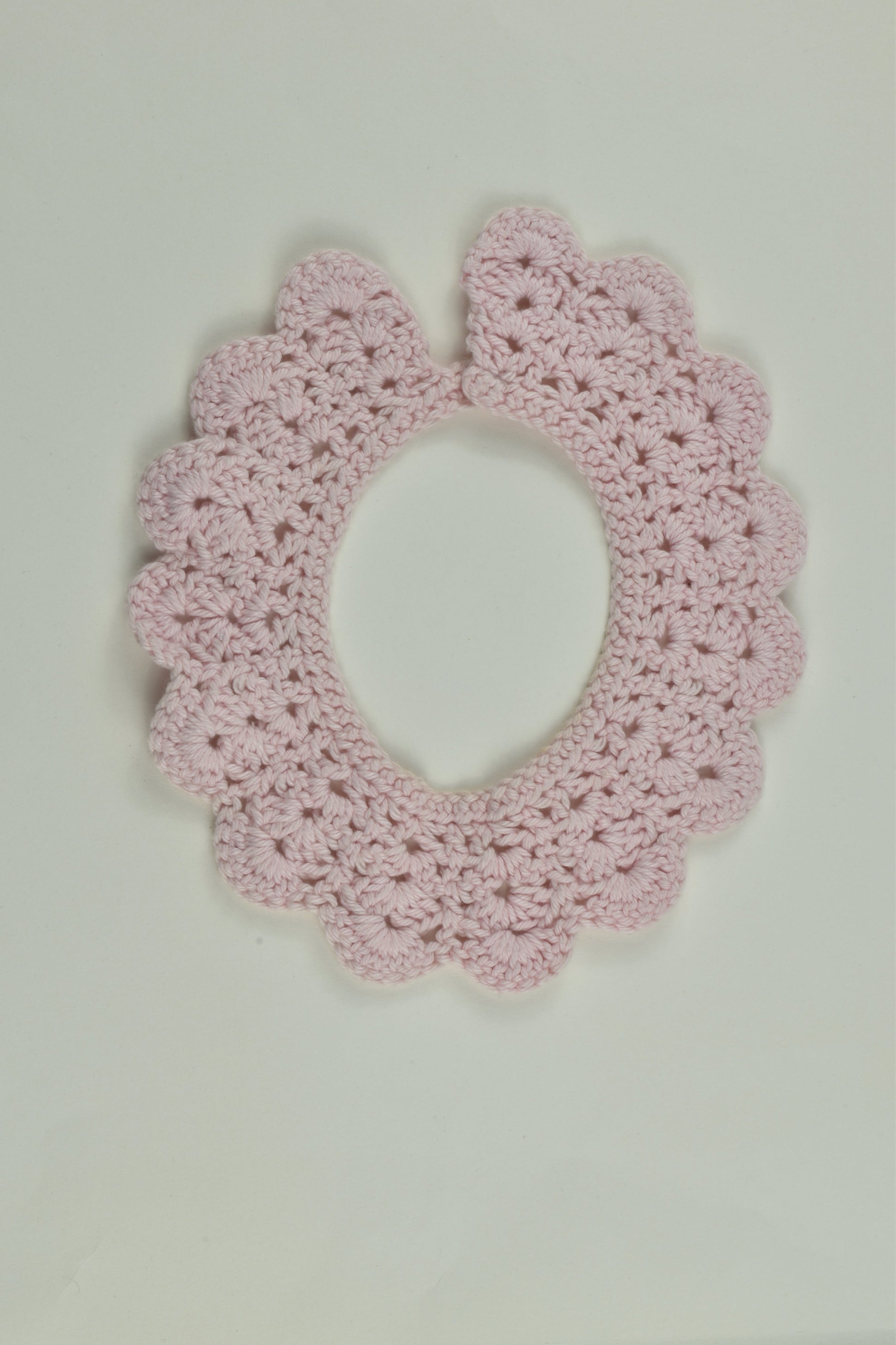 Handmade Size approx 0-1 Knit Collar Bib