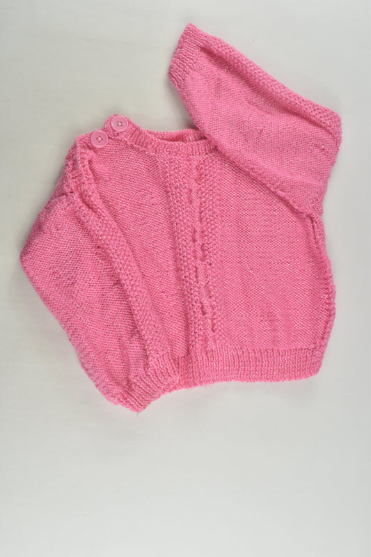 Handmade Size approx 0-1 Metallic Knit Jumper