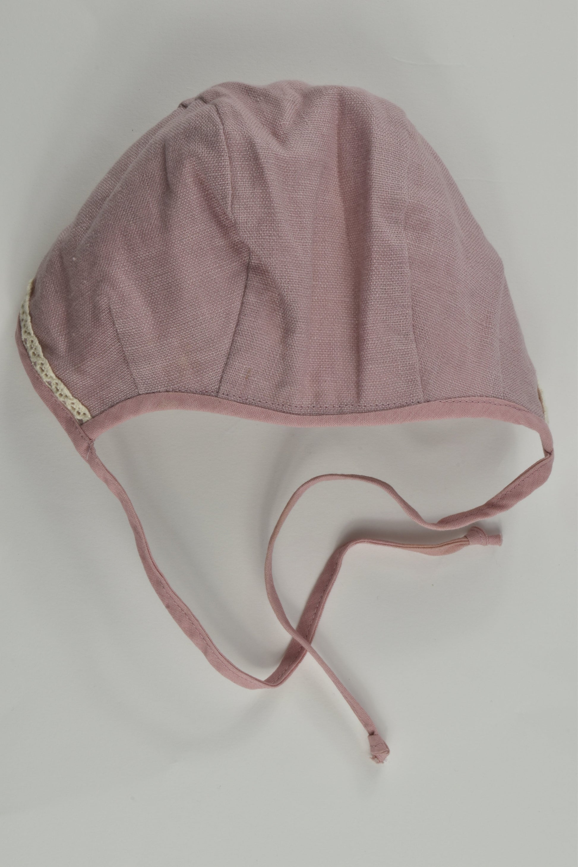 Handmade Size approx 0-6 months Reversible Bonnet