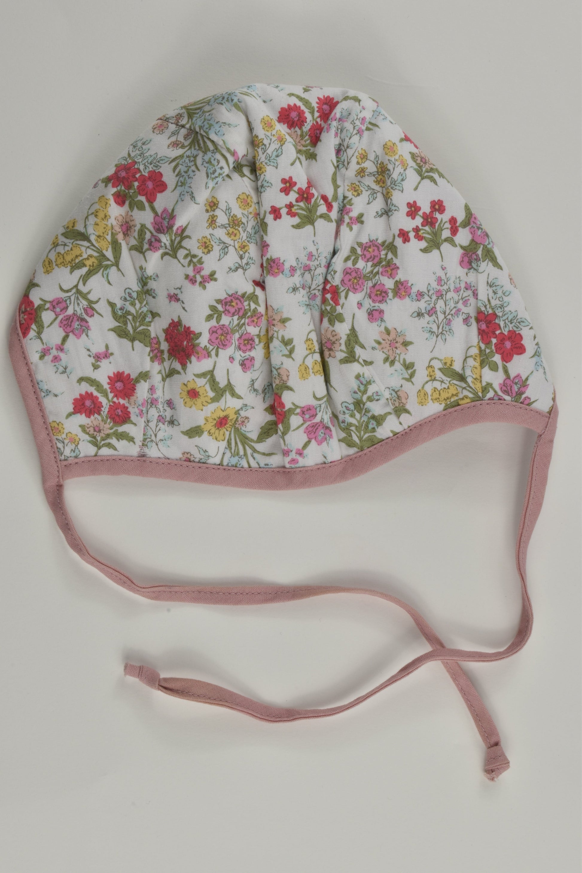 Handmade Size approx 0-6 months Reversible Bonnet