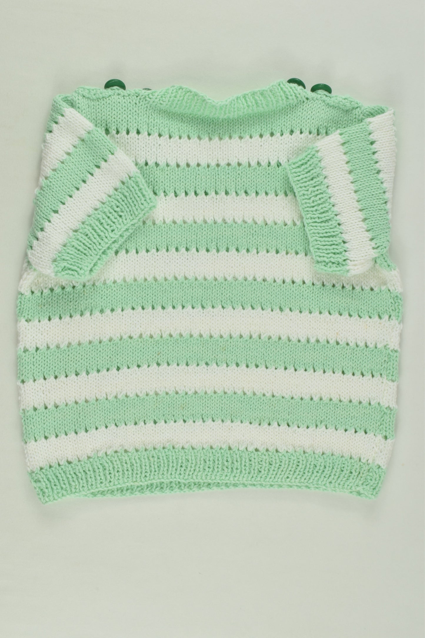 Handmade Size approx 0 Knit Cotton Top