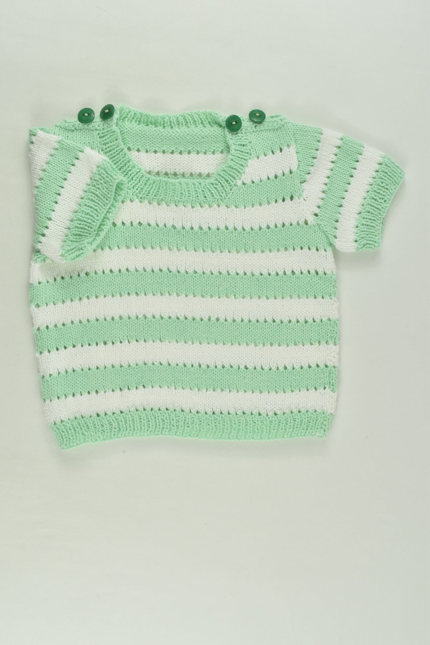 Handmade Size approx 0 Knit Cotton Top