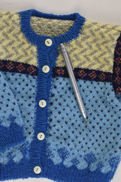 Handmade Size approx 0 Knitted Cardigan