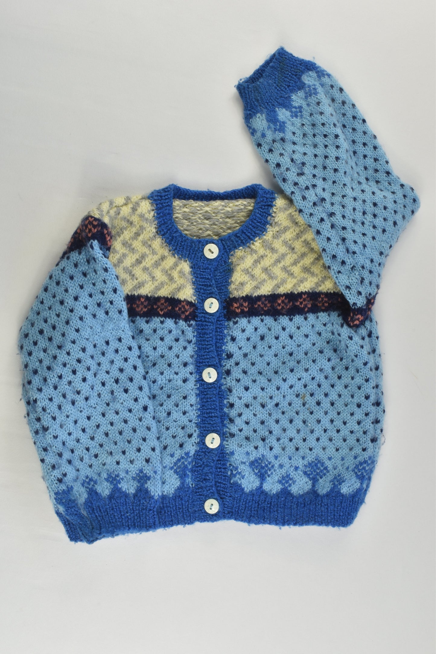 Handmade Size approx 0 Knitted Cardigan