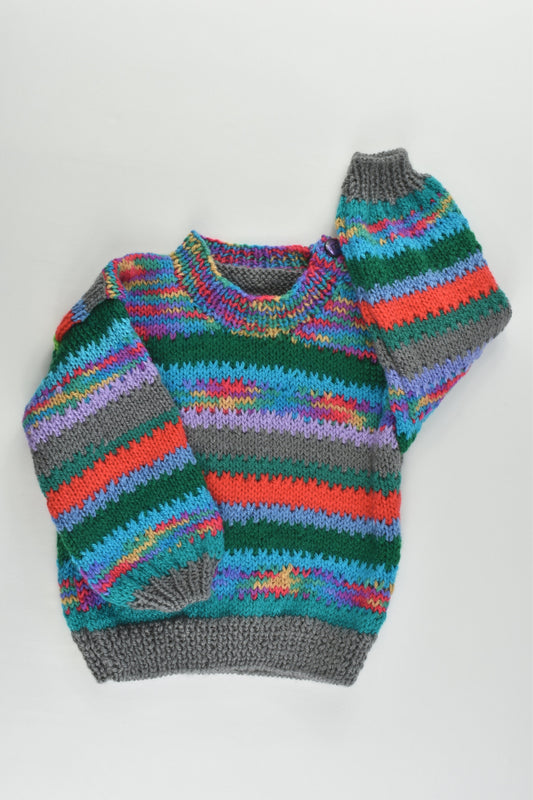 Handmade Size approx 0 Knitted Jumper