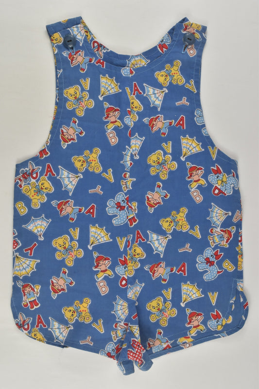 Handmade Size approx 00-0 Vintage Short Overalls
