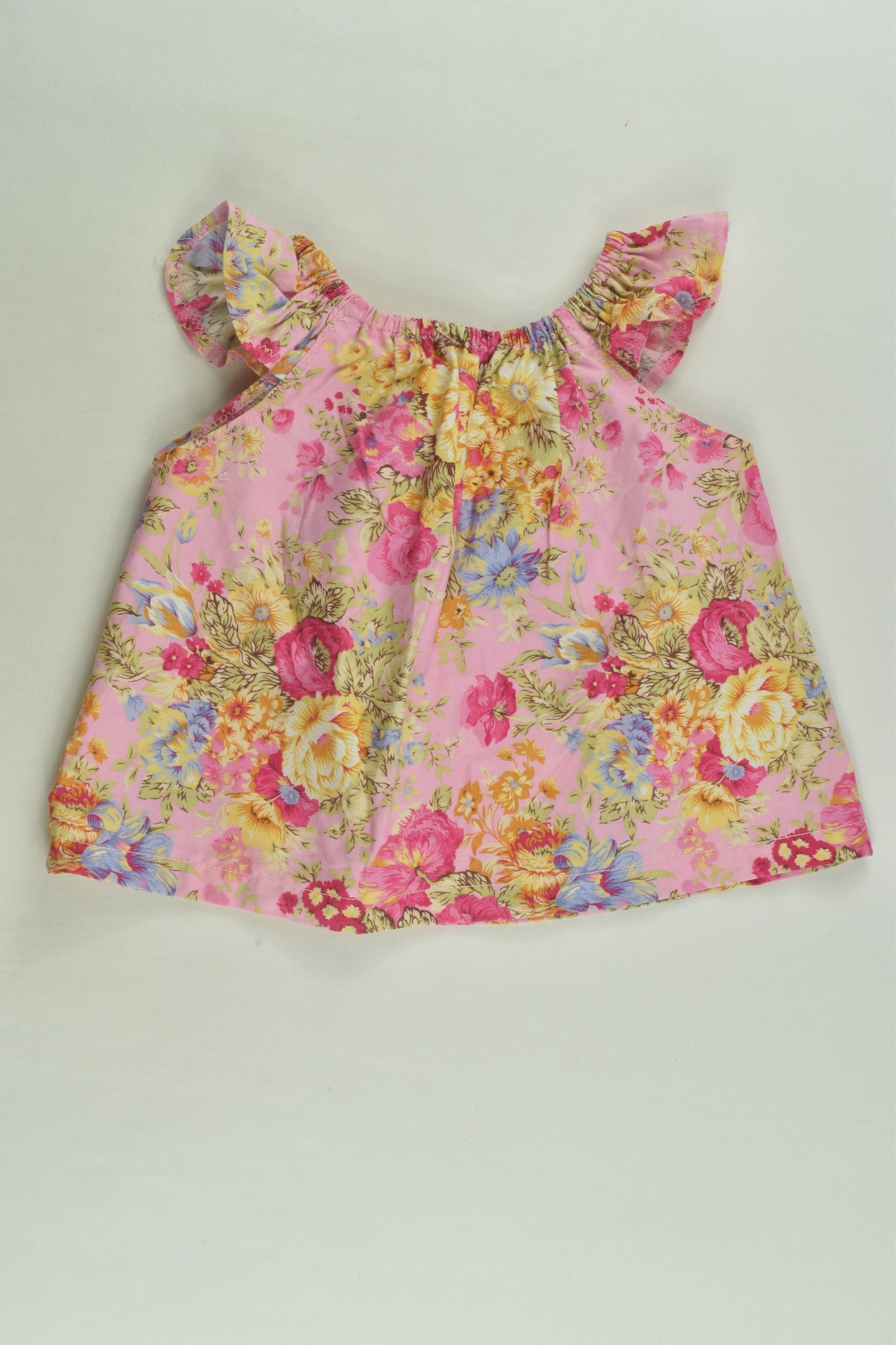 Handmade Size approx 00 Floral Blouse