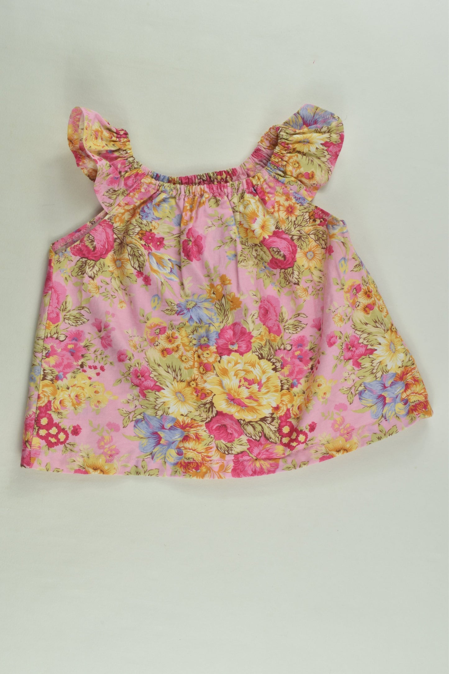 Handmade Size approx 00 Floral Blouse