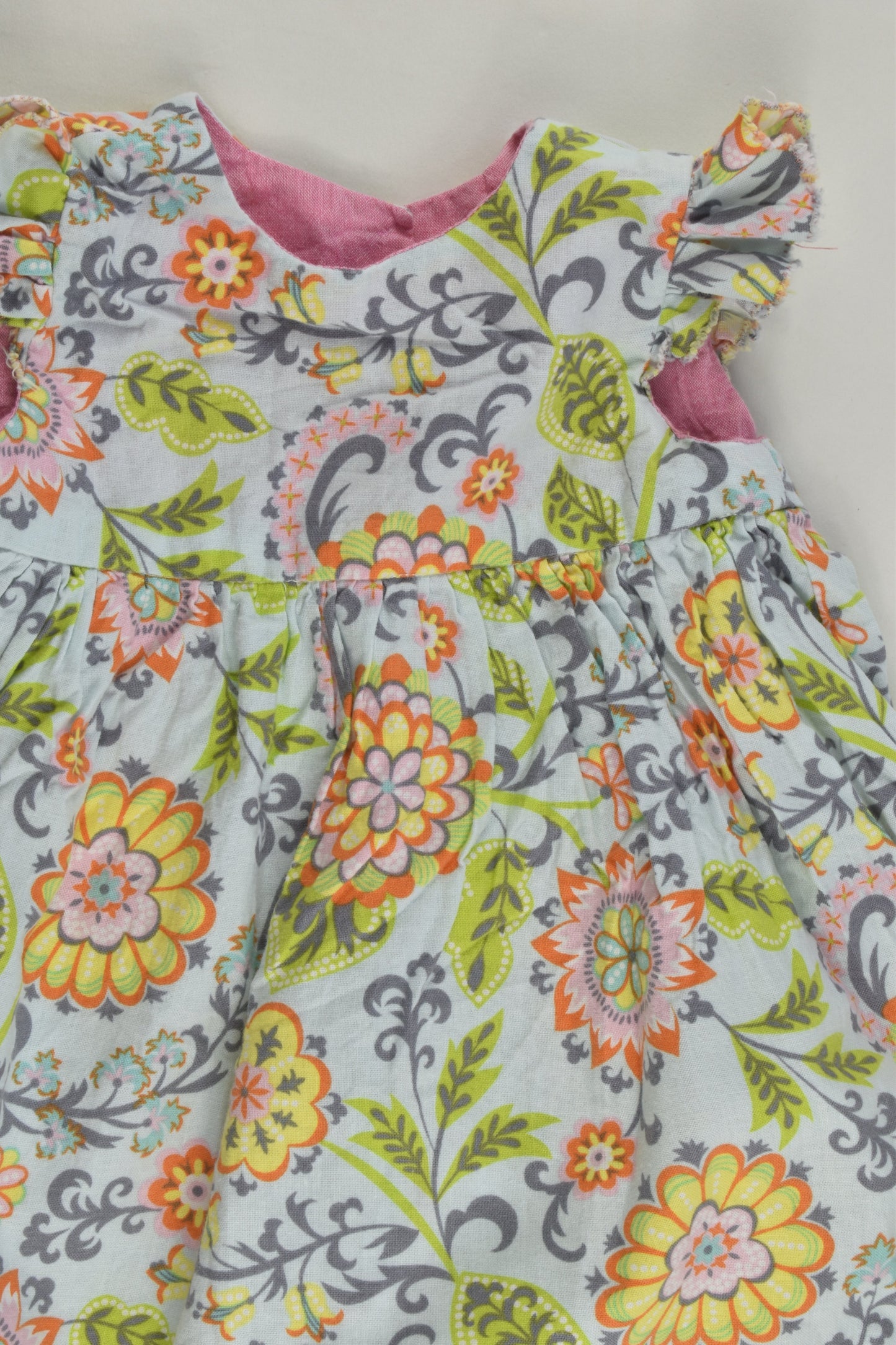 Handmade Size approx 00 Floral Dress
