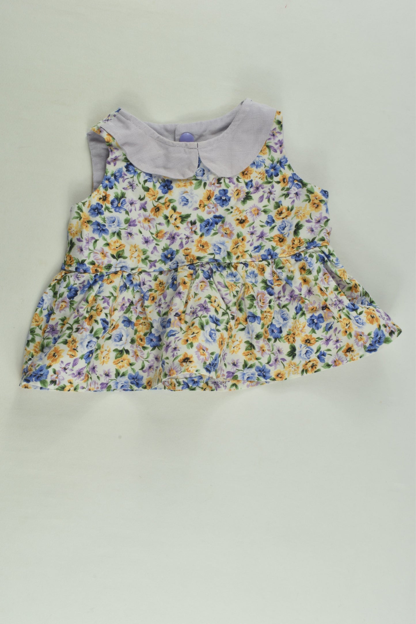 Handmade Size approx 00 Floral Peplum Top