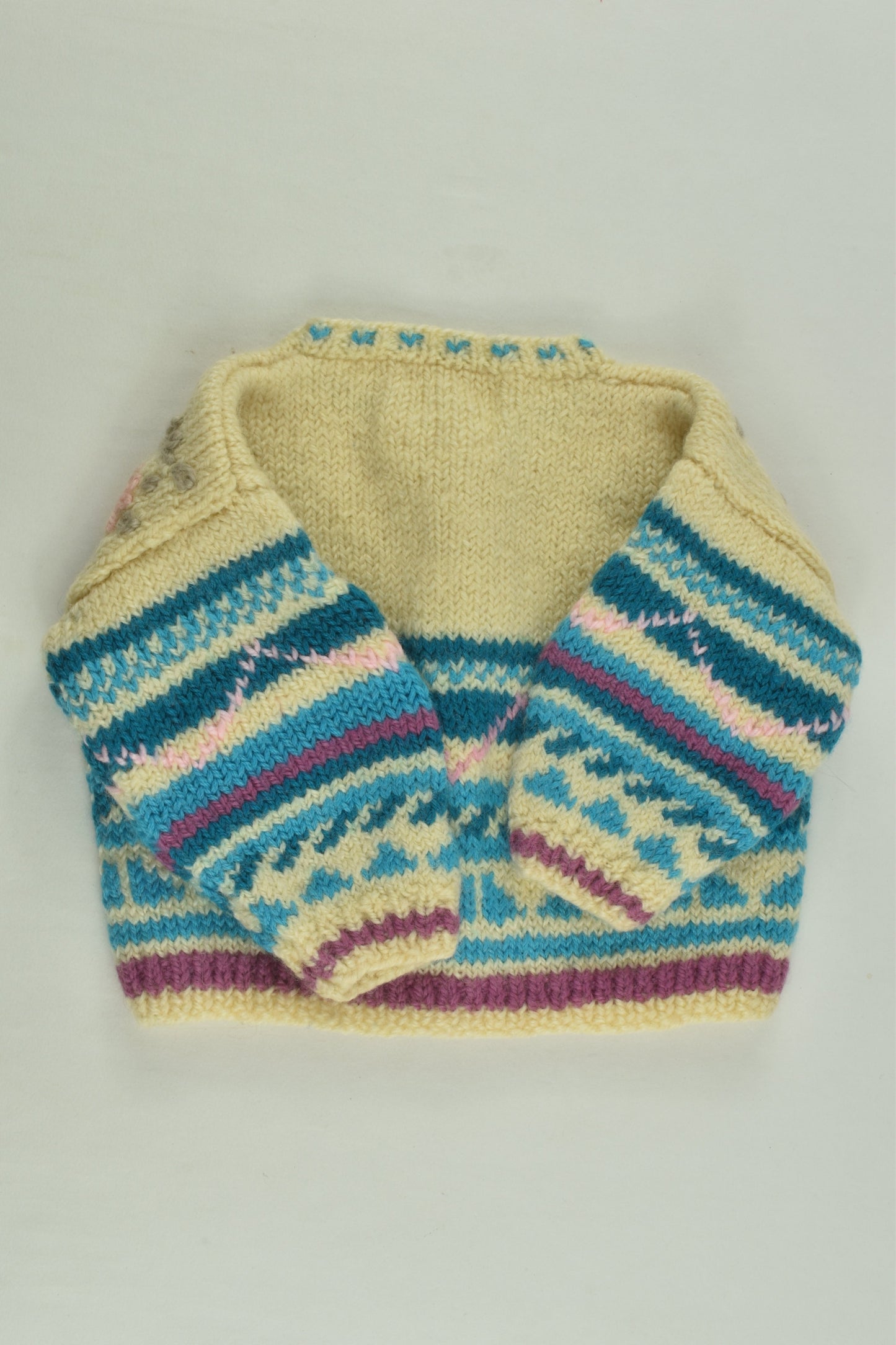 Handmade Size approx 00 Knit Cardigan