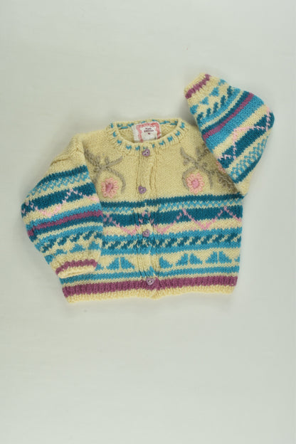 Handmade Size approx 00 Knit Cardigan