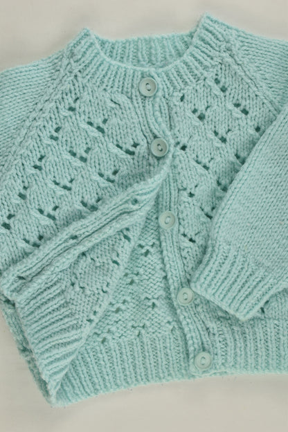 Handmade Size approx 00 Knitted Cardigan