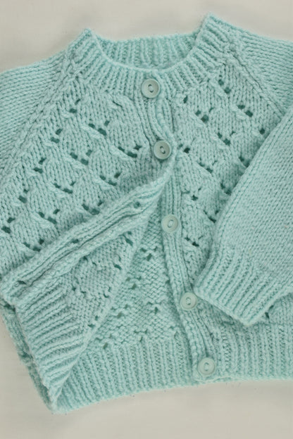 Handmade Size approx 00 Knitted Cardigan