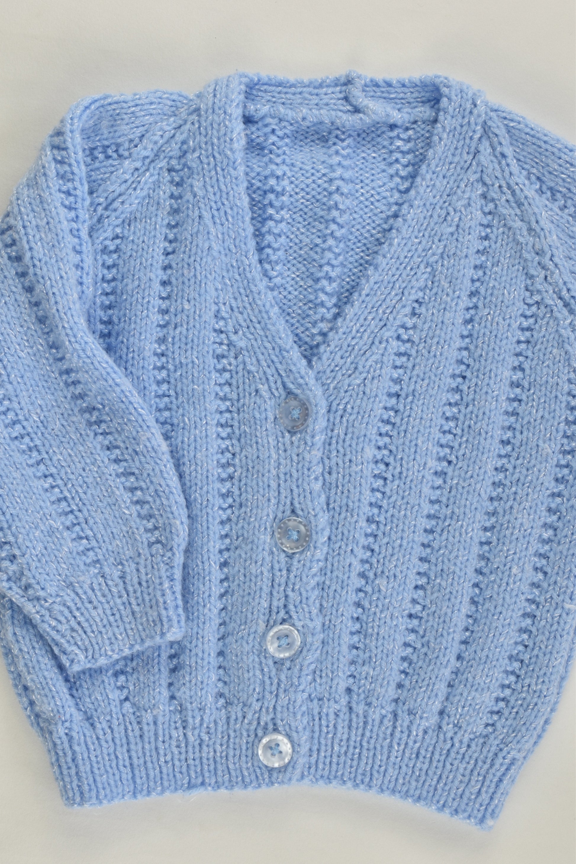 Handmade Size approx 00 Knitted Cardigan
