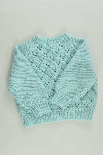 Handmade Size approx 00 Knitted Cardigan