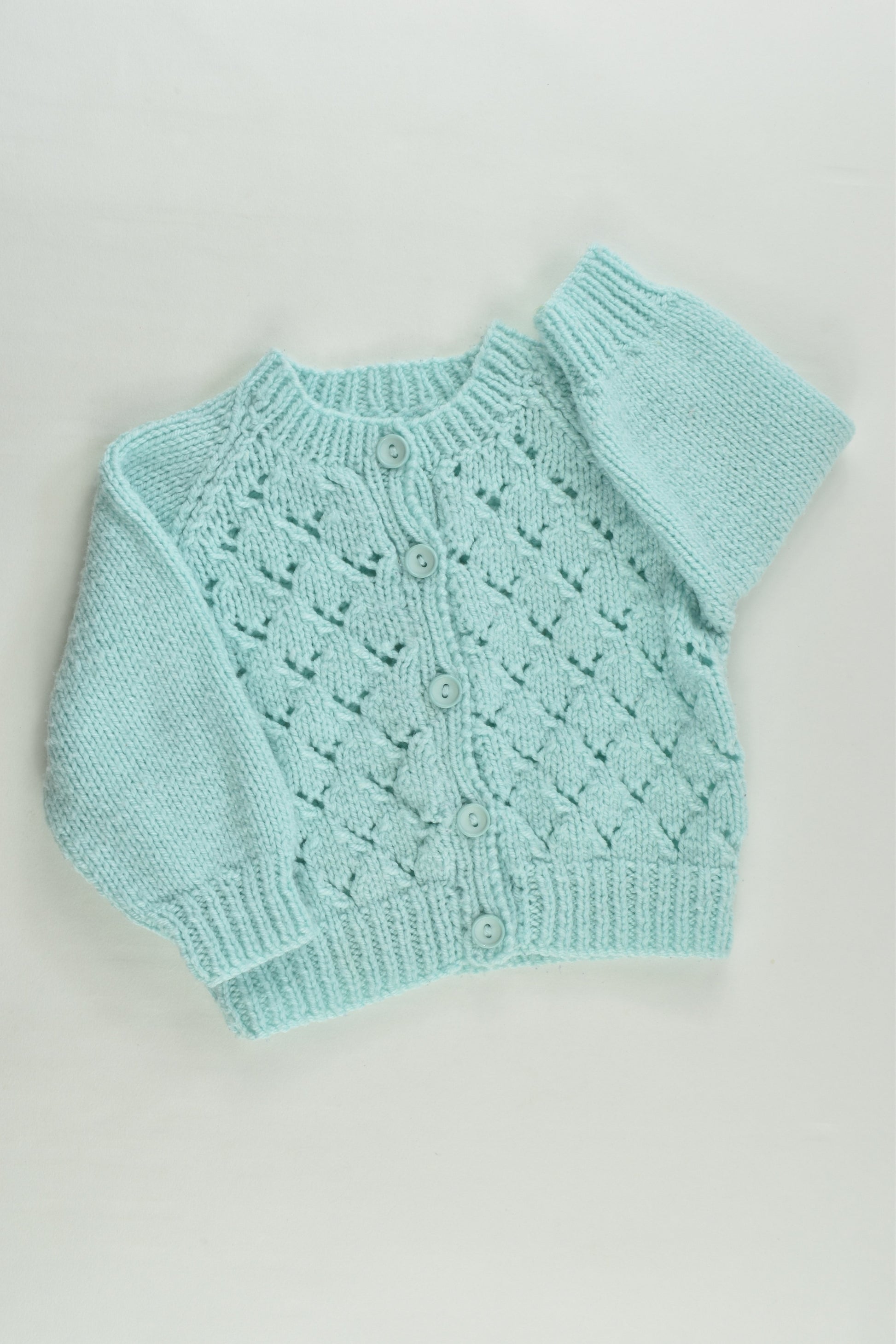 Handmade Size approx 00 Knitted Cardigan