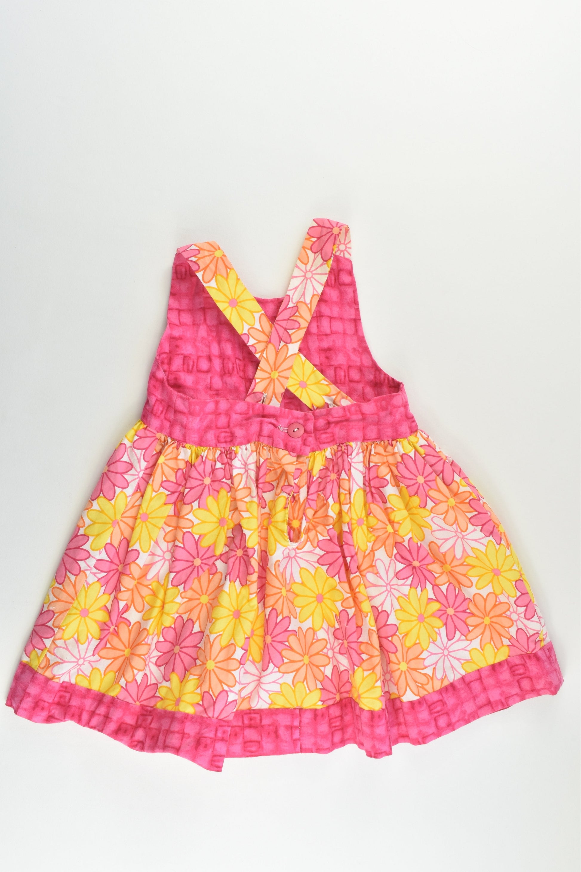 Handmade Size approx 1-2 Floral Dress