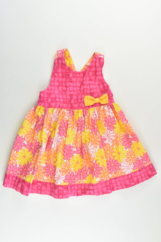 Handmade Size approx 1-2 Floral Dress