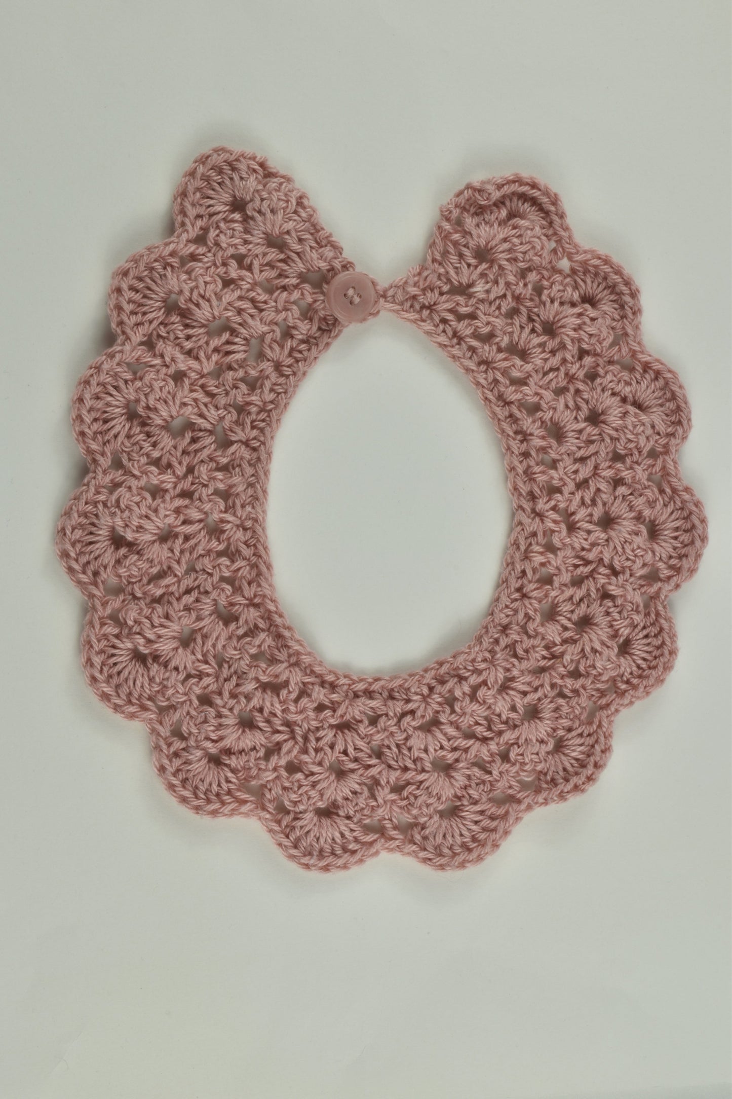 Handmade Size approx 1-2 Knit Collar Bib