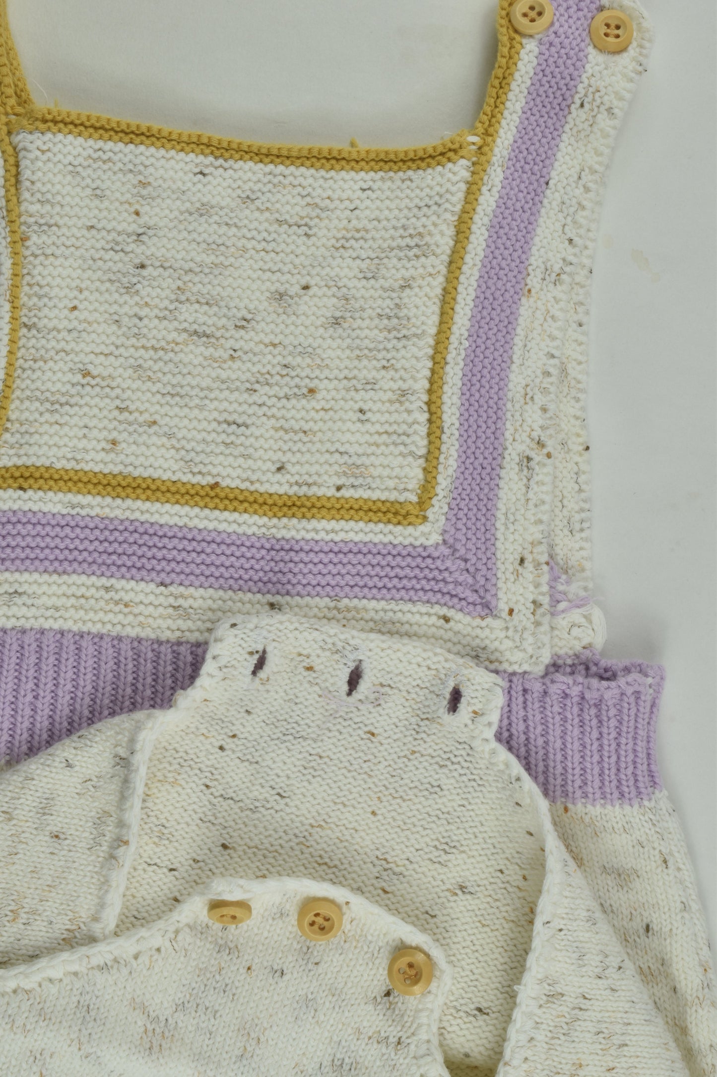 Handmade Size approx 1-2 Knit Romper