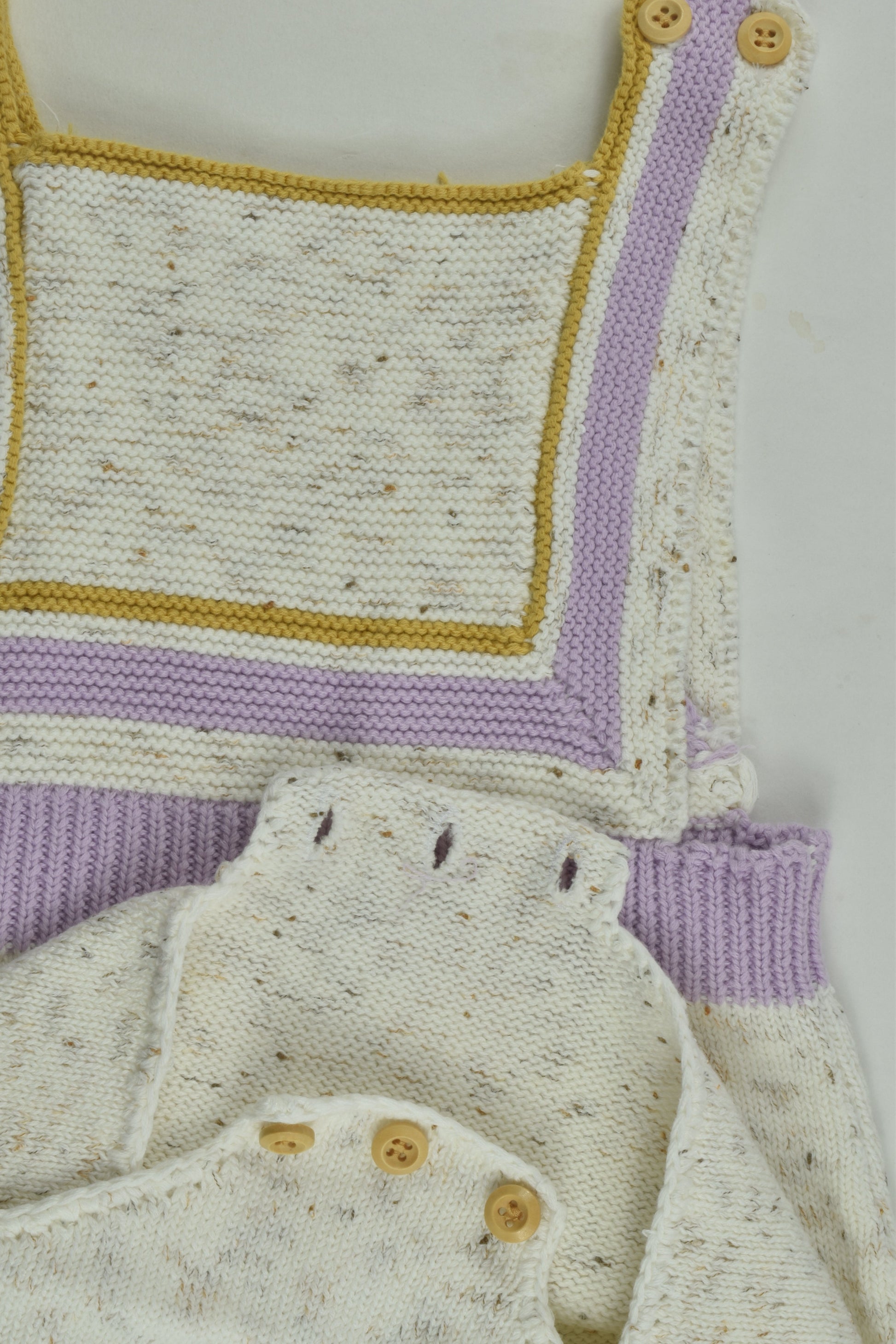 Handmade Size approx 1-2 Knit Romper