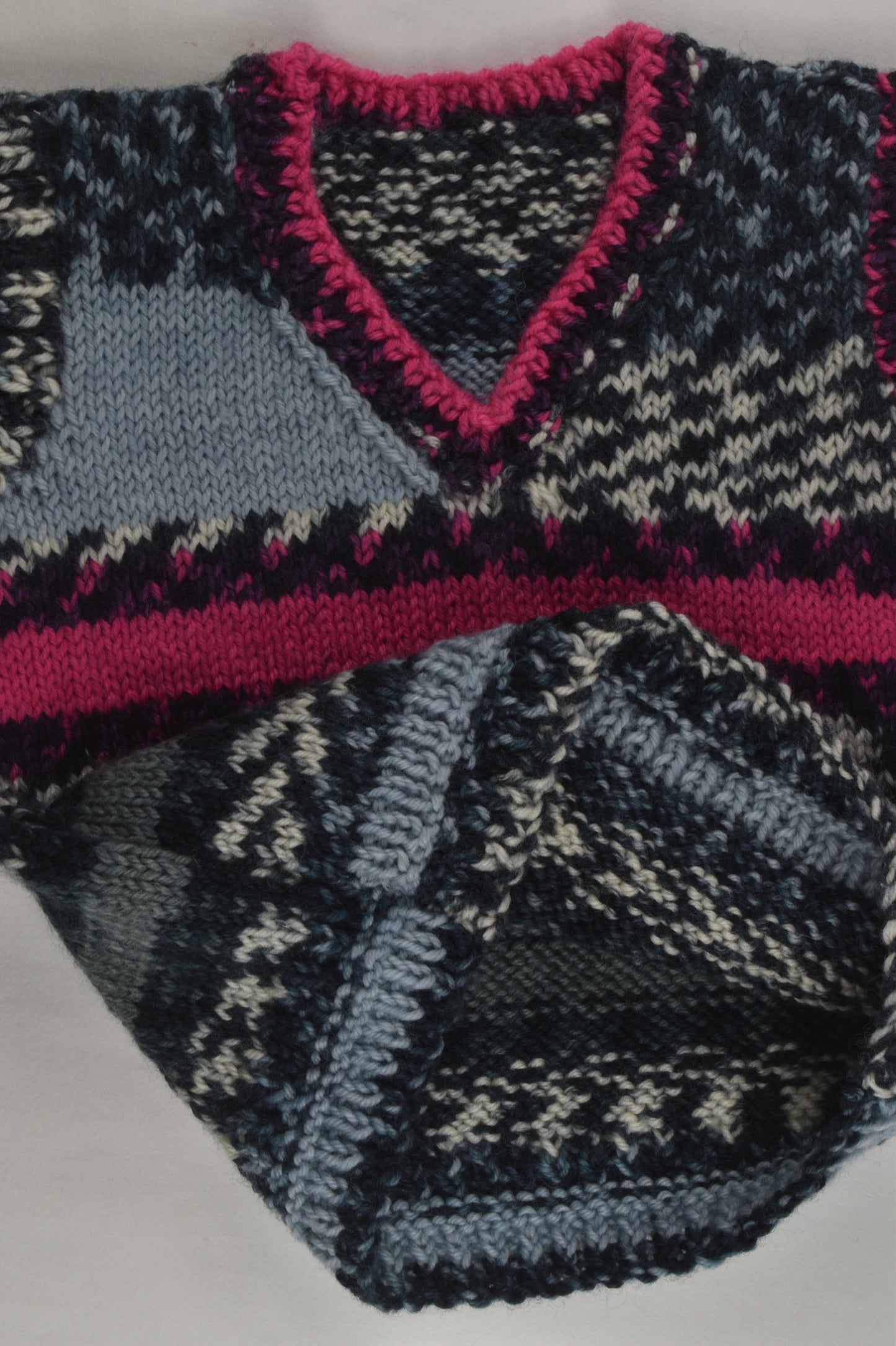 Handmade Size approx 1-2 Knit Vest