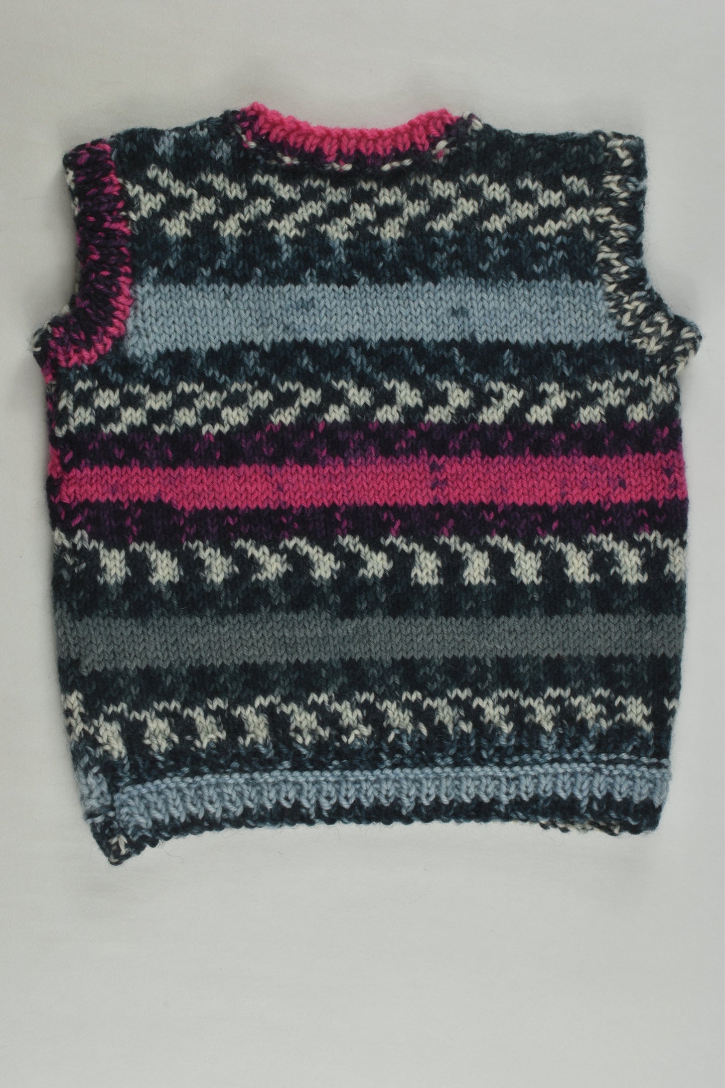 Handmade Size approx 1-2 Knit Vest